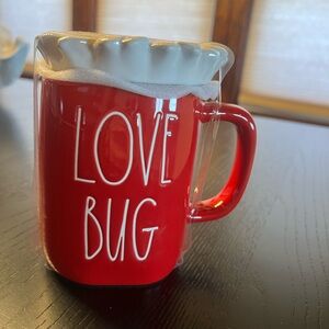 Rae Dunn Red Love Bug Mug